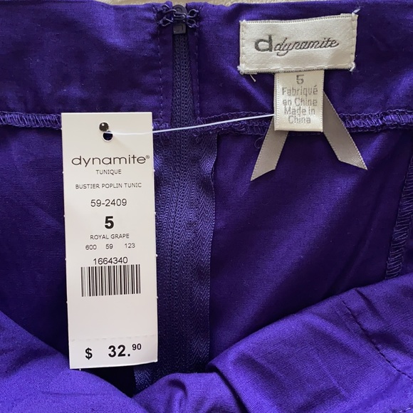 Dynamite, BrandNew, bustier poplin tunic, size5 - Picture 4 of 7